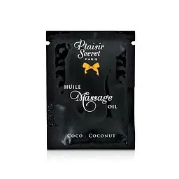 Пробник масажної олії Plaisirs Secrets Coconut кокос, 3 мл