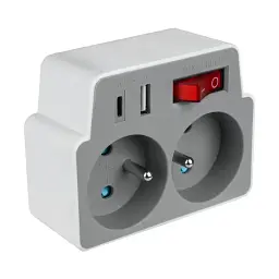 Розгалужувач 2x2P+USB A USB C - мініатюра 2