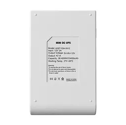 Комплект Mini UPS з блоком живлення: джерело безперебійного живлення Mini UPS WGP UPS103A White 10400mAh 5V/9V/12V, Li-ion 4*2.6Ah, для роутера і оптичного термінала та блок живлення SPF-1202B 12V/2A (24W) (42-00262) - мініатюра 6