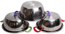 Друшляк Wiltze з силіконовими ручками Kamille Ø24 см kuh0009471 - мініатюра 4