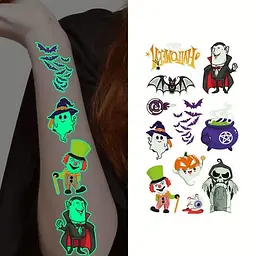 Набір дитячих тимчасових тату "Halloween glow" Fresh Tattoo kids-tatto-halloween-glow-set-1 - мініатюра 2
