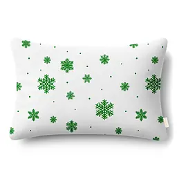 Наволочка фланель 40х60 SNOWFLAKES EVERGREEN COSAS (4822052473948)
