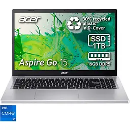 Ноутбук Acer Aspire Go 15 AG15-71P-757J i7-13620H la 49GHz,15.6'',IPS,16GB DDR5,1TB,UHD,Без ОС