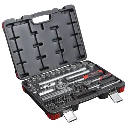 Набір насадок торцевих і біт 1/4", 1/2" 72 шт CrV Taiwan ULTRA (6003112) - мініатюра 6