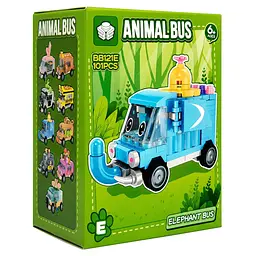 Дитячий конструктор Elephant Bus BB121E-E серії Animal Bus, 101 деталь