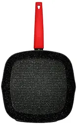 Сковорода-гриль Oscar Chef 28 × 28 см чорна OSR-8101-28
