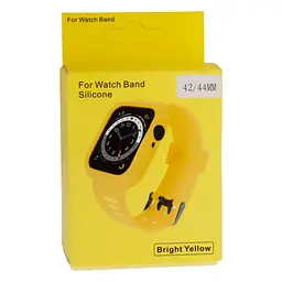 Ремінець силіконовий футляр Anchor Watch Band Apple Watch 42-44 мм Yellow - мініатюра 2