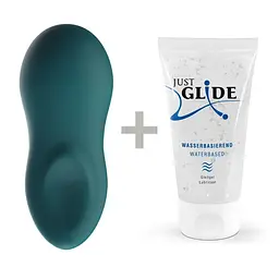 Лубрикант We-Vibe Touch X + 50 мл - Вибратор 10.2х4.3 см зеленый