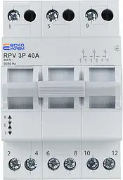 Ручний перемикач вводу (І‑0‑ІІ) 3P 40A RPV АСКО‑УКРЕМ (A0010220010) - мініатюра 2