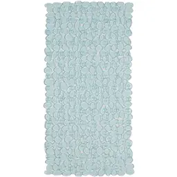 Килимок для ванної Eco Fabric Галька 68х34 см прозоро-блакитний (6834-003)