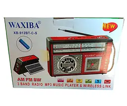 Акумуляторний радіоприймач Waxiba XB-961BT-C-S із сонячною панеллю - мініатюра 3