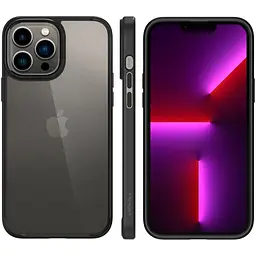 Оригінальний протиударний чохол Spigen Ultra Hybrid для iPhone 13 Pro (6.1") Matte Black (ACS03262) - мініатюра 9