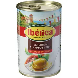 Оливки Iberica з анчоусом 300 г (223166)