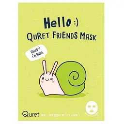 Маска для обличчя Quret Hello Friends равлик 25 г
