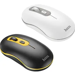 Миша Hoco GM21 Platinum Wireless White [93365] - мініатюра 4