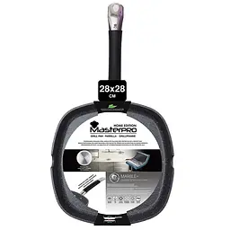 Сковорода гриль MasterPro Home edition 28х28 см (BGMP-3292-BK) - мініатюра 2