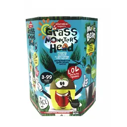 Набір креативної творчості Grass Monsters Head (українською), Danko Toys - мініатюра 8