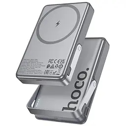 Універсальна мобільна батарея HOCO Sunlight power bank magnetic suction+holder Q36A 10000mAh | 1Type-C, 20W/3A, PD/QC|