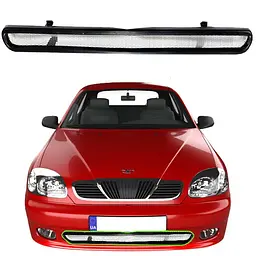 Накладка Решітка бампера Сітка Daewoo Lanos Sens нижня (AutoElement) (09310)