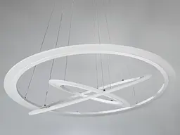 Підвісна LED-люстра з пультом 115 Вт Diasha 2366-800+600+400WH - мініатюра 5