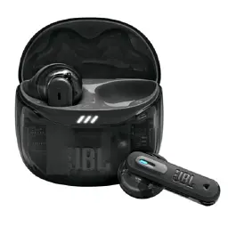 Навушники бездротові JBL Tune Flex 2, Ghost Black, Bluetooth, мікрофон, акумулятор 55 mAh (JBLTFLEX2GBLK)