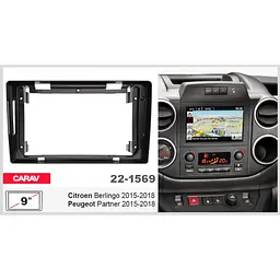 Перехідна рамка Citroen Berlingo, Peugeot Partner Carav 22-1569 - мініатюра 2