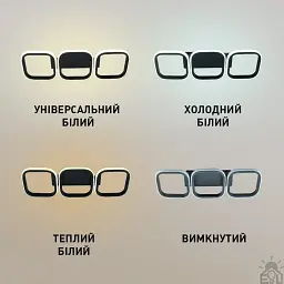 Смарт люстра керована світлодіодна CUBES 40 Вт 520x170x85 мм Чорна ESLLSE - мініатюра 3