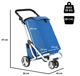 Сумка-візок ShoppingCruiser 3 Wheels Blue (650062) - мініатюра 4