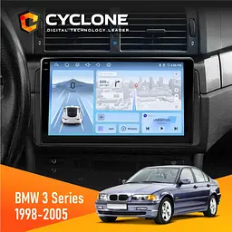 Штатна магнітола BMW 3 Series (E46) 1998-2005 Cyclone C9-012 4x64, DSP, 4G Cyclone (НФ-00007806)