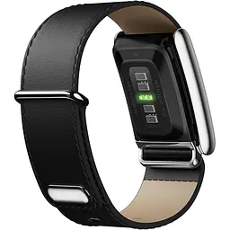 Ремінець ArmorStandart Leather Loop для Whoop 5.0 / MG Black with Siver (ARM90087) - мініатюра 2