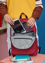 Рюкзак RunMi 90 Ninetygo Youth College Backpack Deep Red 15L - мініатюра 4