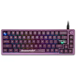 Клавіатура Thunderobot VIC68 Gateron Magnetic Jade Switch USB UA Purple (6932066317201)