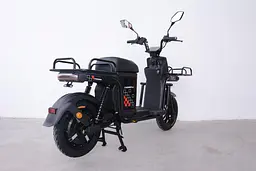 Електроскутер Вантажний з двома великими багажниками Crosser MAX PRO (1200W  72V 24Ah) Чорний - мініатюра 3