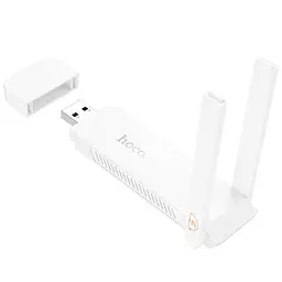 Портативний модем WiFi роутер Hoco HI40 150Mbps (Micro SIM) White - мініатюра 3