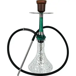 Кальян Totem Hookah Monolit Optima Emerald Green Craft Crystal Clear - мініатюра 2