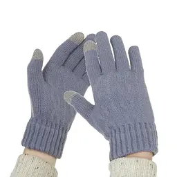 Рукавички для сенсорних екранів з плетінням ArmorStandart Rope Blue (ARM59879) - мініатюра 2