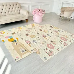 Розвиваючий ігровий термо килим двосторонній Colombokid 2 х 1.8 м 1.5см толщина. Сумка в комплекті (NUS1.8x2-1.5)