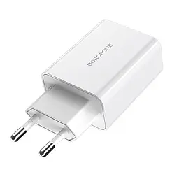 МЗП Borofone BA21A Long journey QC3.0 3A (1USB-A) Білий - мініатюра 3