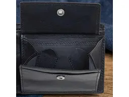 Чоловіче портмоне натуральна шкіра Cortina 5053 nero Чорне 12х9, 5х2, 5 см TONY PEROTTI acs0032383 - мініатюра 7