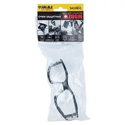 Окуляри захисні Sigma c обтюратором Zoom anti-scratch, anti-fog прозорі 9410851 - мініатюра 3