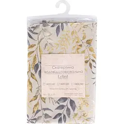 Скатертина водовідштовхувальна Lefard Home Textile Maracaibo 140х140 см сіра (715-367) - мініатюра 4