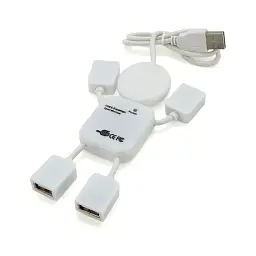 Концентратор Voltronic USB 2.0 to 4xUSB man OEM (YT-HM4-W)