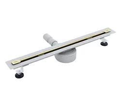 Трап для душу Rea Neo 80 Ultra Slim Pro brushed gold REA-G9805 - мініатюра 3