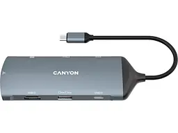 Мультипортовий адаптер Canyon 8 port USB-C Hub DS-15 (CNS-TDS15)