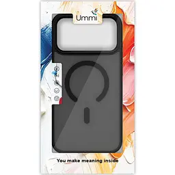 Чохол Ummi Colorful with MagSafe для Apple iPhone 17 Pro (6.3) Чорний / Black - мініатюра 6