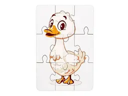 Дерев'яний пазл-розмальовка Гусочка, Puzzleоk (А5) - мініатюра 2