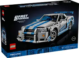 Конструктор LEGO Technic Подвійний форсаж Автомобіль Nissan Skyline GT-R (R34) 1410 деталей (42210) - мініатюра 2