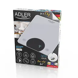 Ваги кухонні з LCD-дисплеєм Adler AD 3173 10kg silver - мініатюра 5