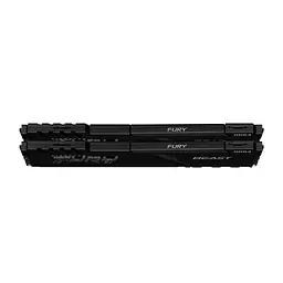 Модуль пам'яті для комп'ютера DDR4 16GB (2x8GB) 3600 MHz Fury Beast Black Kingston Fury (ex.HyperX) (KF436C17BBK2/16) - мініатюра 2