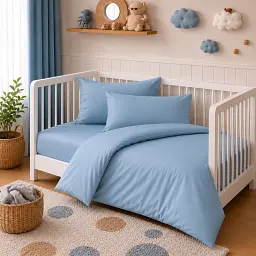 Дитяча постільна білизна BABY Poplin Line Green wave (2200012858547)